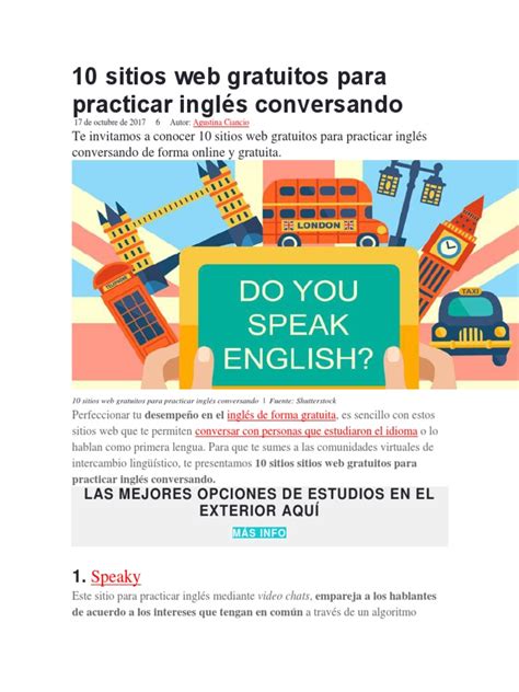 10 sitios web gratuitos para practicar inglés conversando